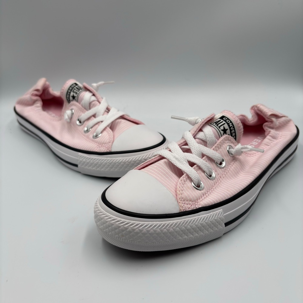 Converse Light Pink Canvas Low-Top Sneakers